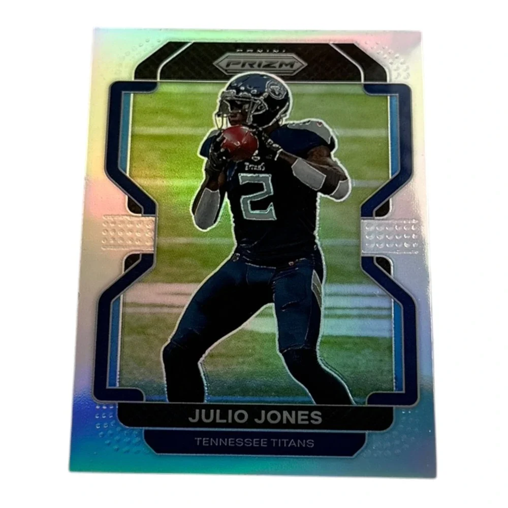 2021 Panini Prizm‎ Julio Jones Tennessee Titans Silver Prizm Refractor Card 321